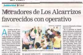 Moradores de Los Alcarrizos favorecidos con operativo